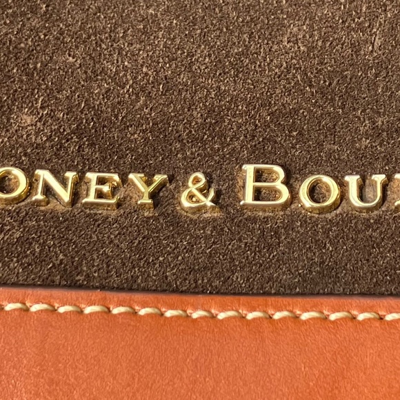 Dooney & Bourke Chocolate Suede Drawstring Bucket Bag - Picture 5 of 16